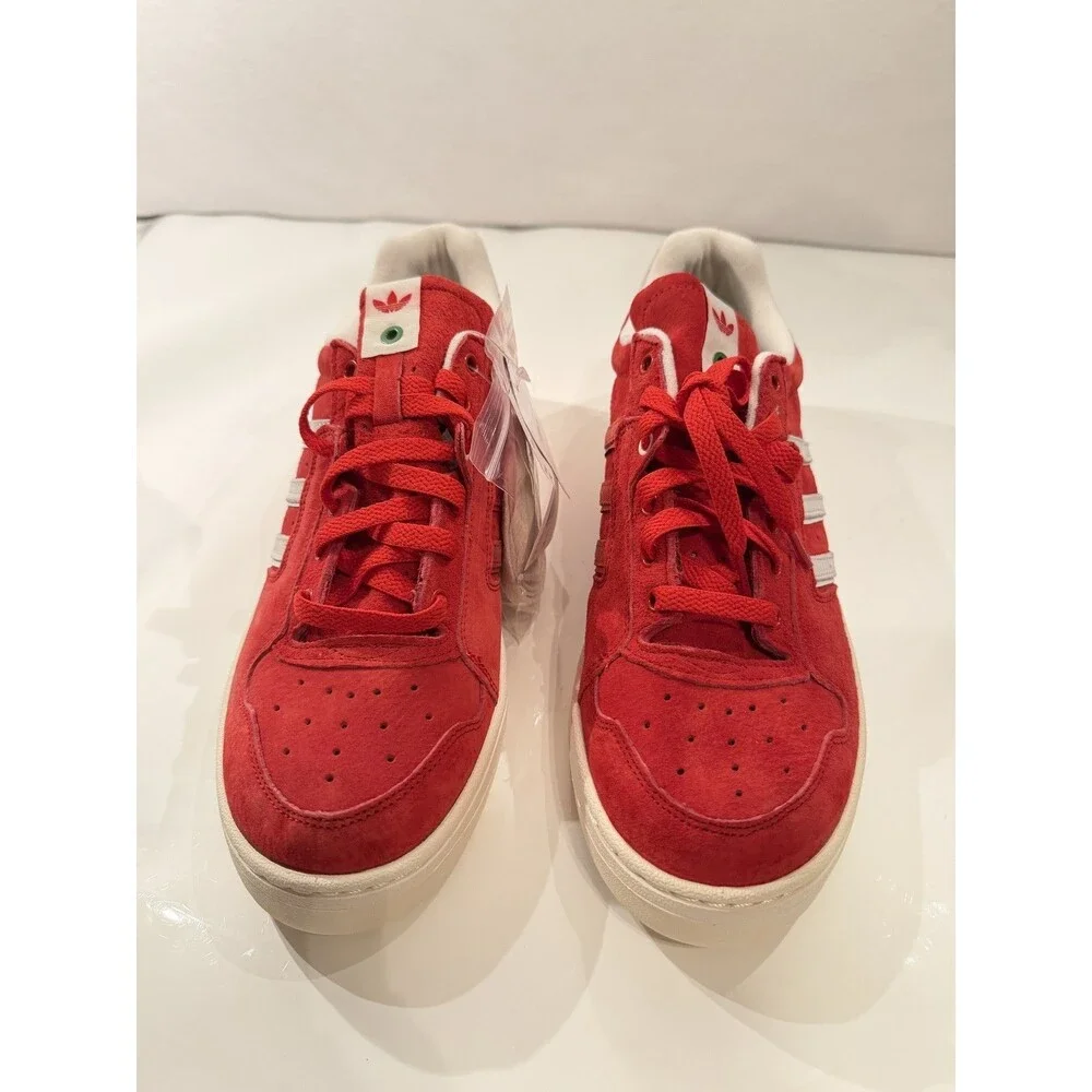 Adidas Edberg 86 Footpatrol Collaboration Scarlet Red Suede Sneakers Mens 11.5